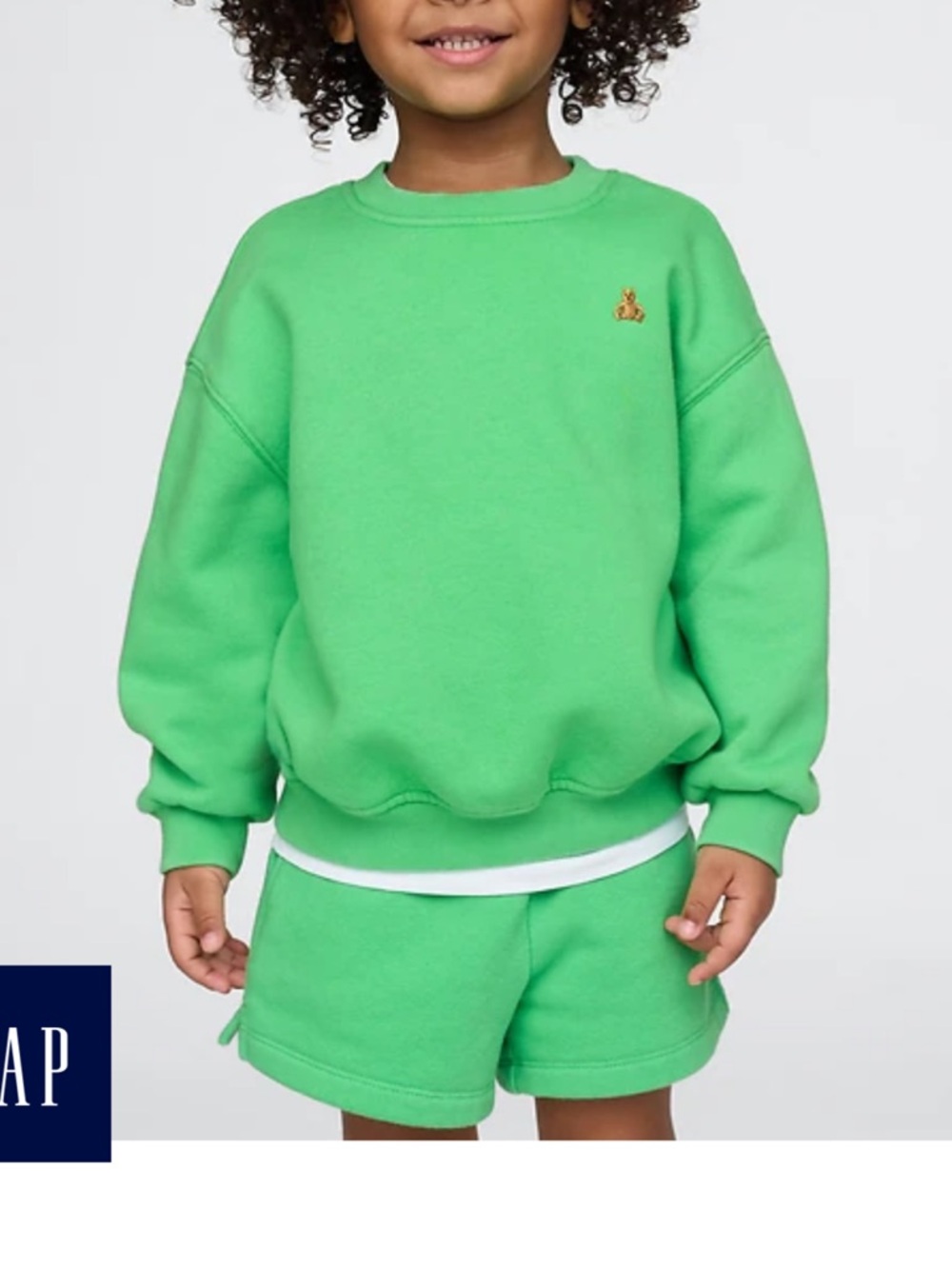 GAP Baby & Toddler VintageSoft sweatshirt” & “VintageSoft Washed Pull-On Shorts”